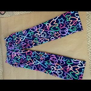 Barely used kids heart design pj pants